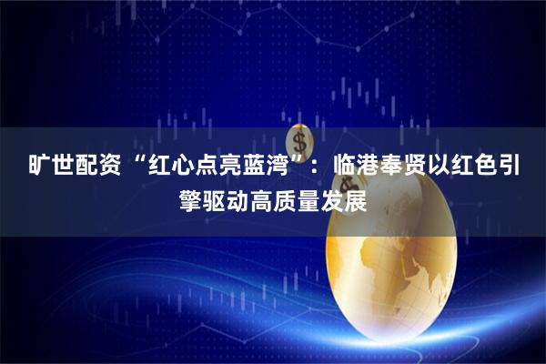 旷世配资 “红心点亮蓝湾”：临港奉贤以红色引擎驱动高质量发展